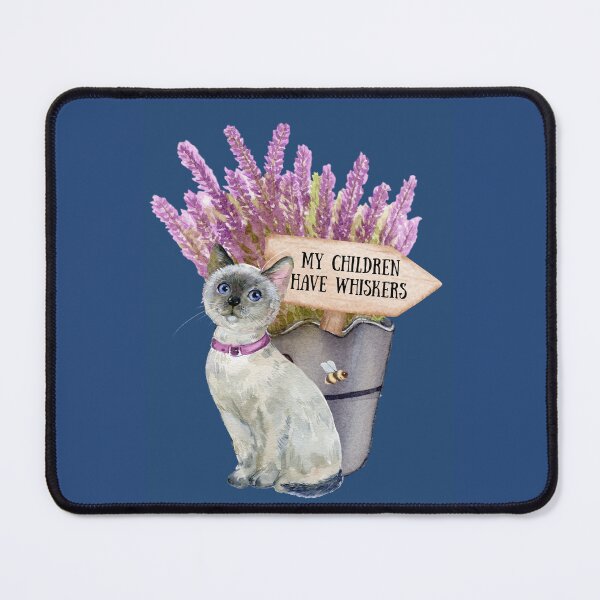 Item preview, Whiskers and Cat Moms-Blue designed and sold by Moonlit-Muse.