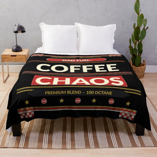 Item preview, Dad Fuel Coffee and Chaos Funny Father Day Retro T-Shirt Gift for Dad designed and sold by Daily Mood Tees.