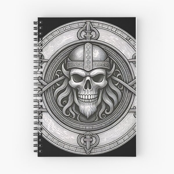 Artikelvorschau, Wikinger-Draugr-Schild | Nordisches Totenkopf-Emblem entworfen und verkauft von DarkOriginArts.