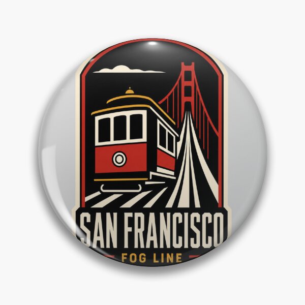 Item preview, San Francisco Fog Line Vintage Travel Badge T-Shirt designed and sold by Lyfeinsights.