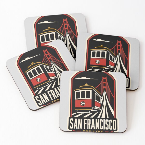 Item preview, San Francisco Fog Line Vintage Travel Badge T-Shirt designed and sold by Lyfeinsights.