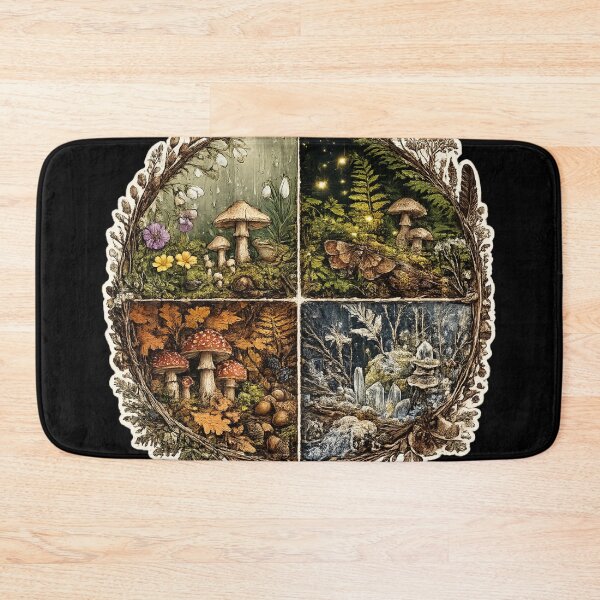 Item preview, Goblincore Four Seasons – Vintage Botanical Nature Illustration Wall Art | Goblincore Art Print Gift designed and sold by irfanshikh.