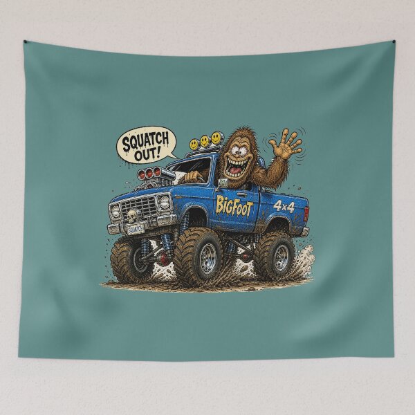 Item preview, Squatch Out! designed and sold by gotucoveredart.