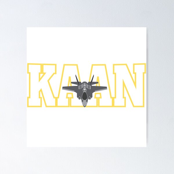Item preview, KAAN Turkish Stealth Fighter Jet Military Aviation Design designed and sold by tarzbol.