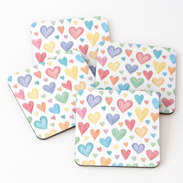 Item preview, Drawing hearts pattern designed and sold by trendspatterns.