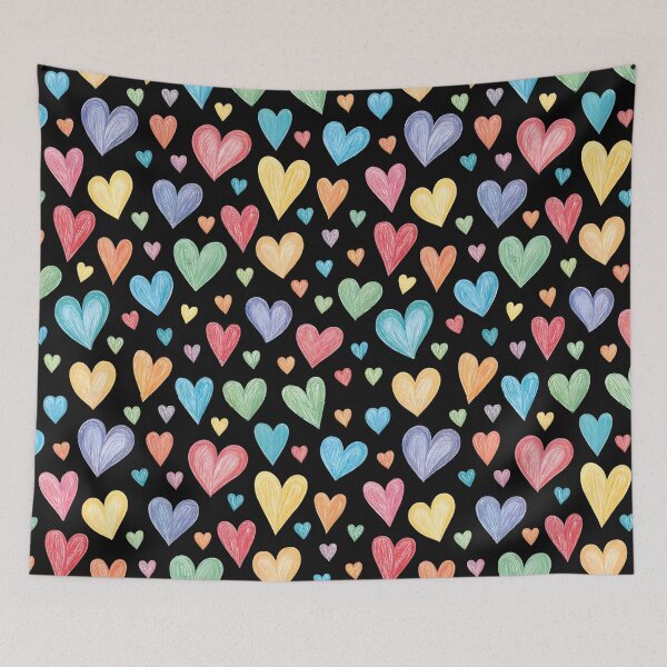 Item preview, Drawing hearts pattern designed and sold by trendspatterns.