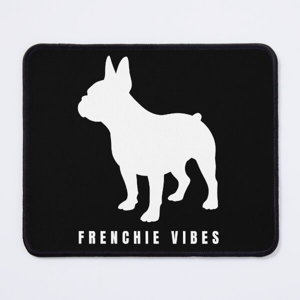 Item preview, Minimalist French Bulldog Frenchie Vibes Dog Art (For Dark Apparel) designed and sold by TailPrints.