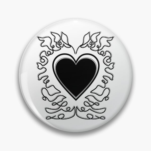 Item preview, Heart Doodle Metal Layered designed and sold by amegaitdesign.