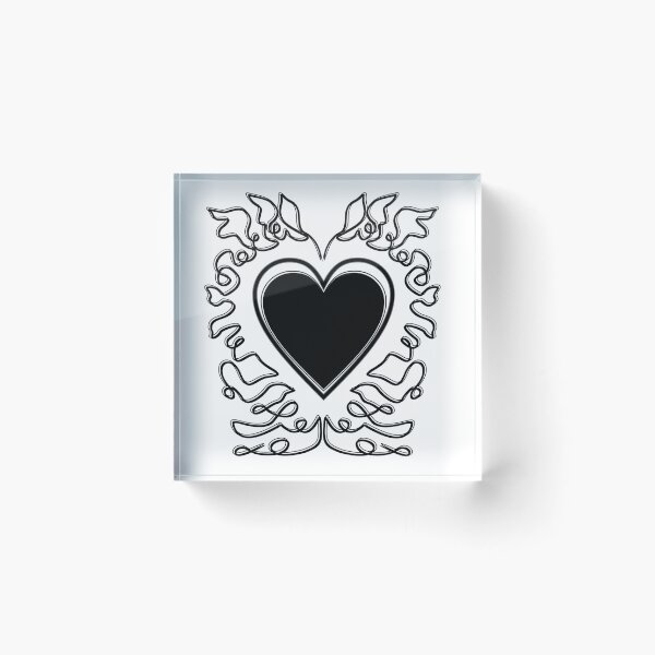 Item preview, Heart Doodle Metal Layered designed and sold by amegaitdesign.