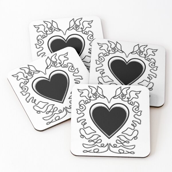 Item preview, Heart Doodle Metal Layered designed and sold by amegaitdesign.