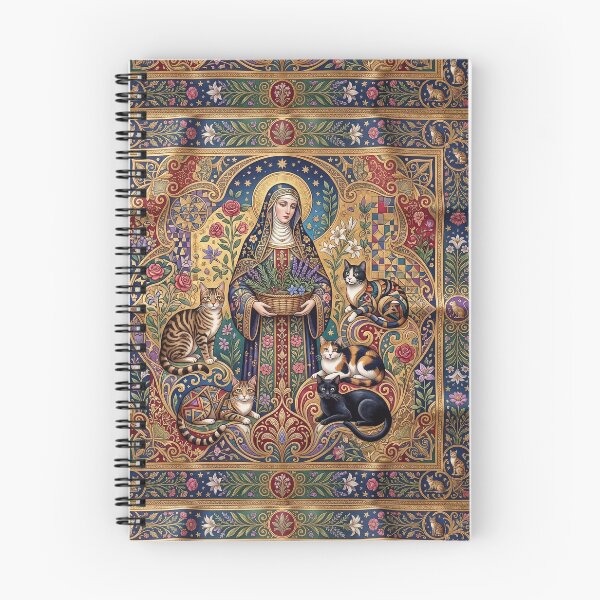 Item preview, Saint Gertrude of Nivelles with cats. designed and sold by Natalia-Vlad.