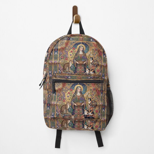 Item preview, Saint Gertrude of Nivelles with cats. designed and sold by Natalia-Vlad.