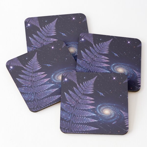 Item preview, Cosmic Ferns – Galaxy Botanical Fantasy designed and sold by Dogandesighn.