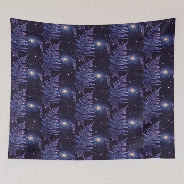 Item preview, Cosmic Ferns – Galaxy Botanical Fantasy designed and sold by Dogandesighn.