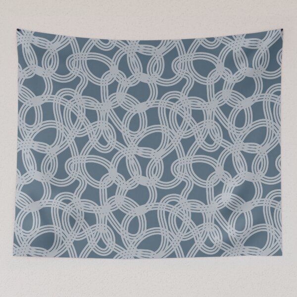 Item preview, Knit together - Blue and white designed and sold by MelnDesign.