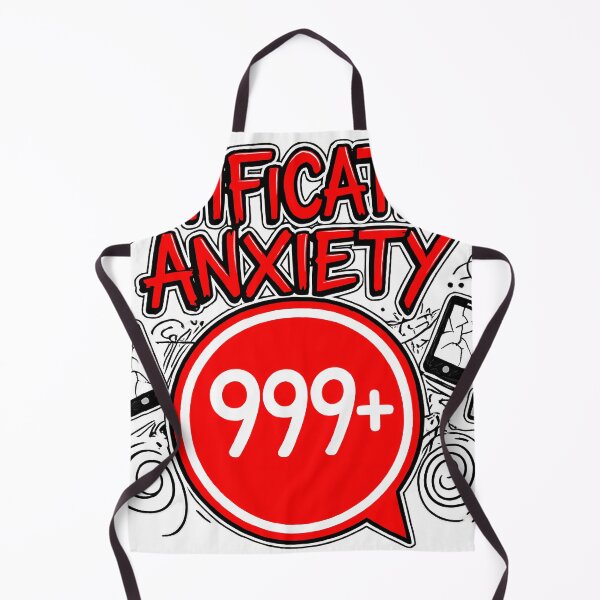 Item preview, Notification Anxiety 999+ Unread Messages Comic Style designed and sold by etuvibes.
