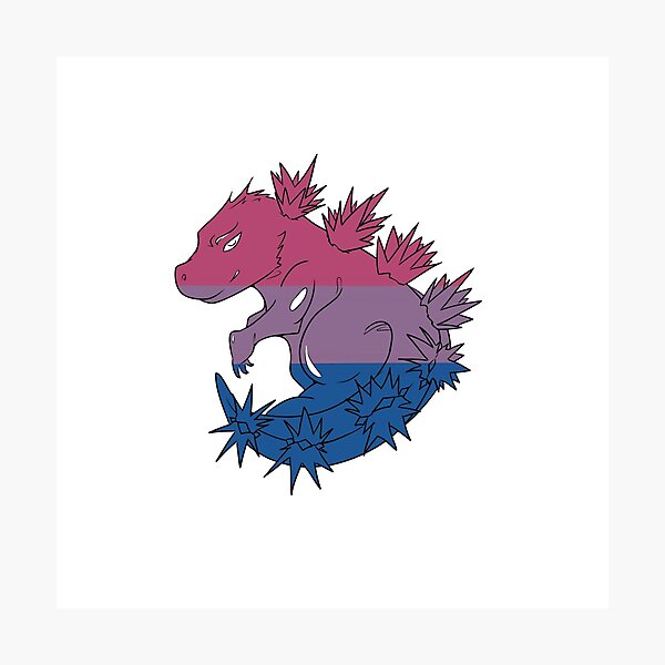 Item preview, Bisexual Pride Monster designed and sold by Silvandar Art.