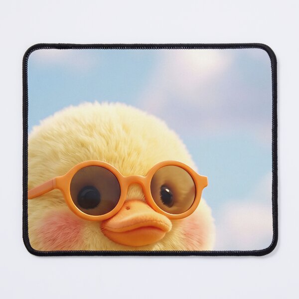 Item preview, Fluffy Duckling in Sunglasses at Wildflower Meadow designed and sold by Crackio.