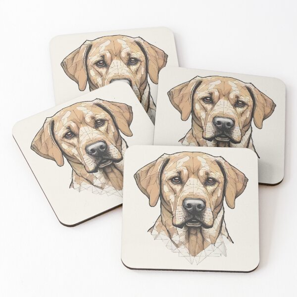 Item preview, Geometric Labrador Retriever – Modern Pet Art designed and sold by Tklezardesigns.