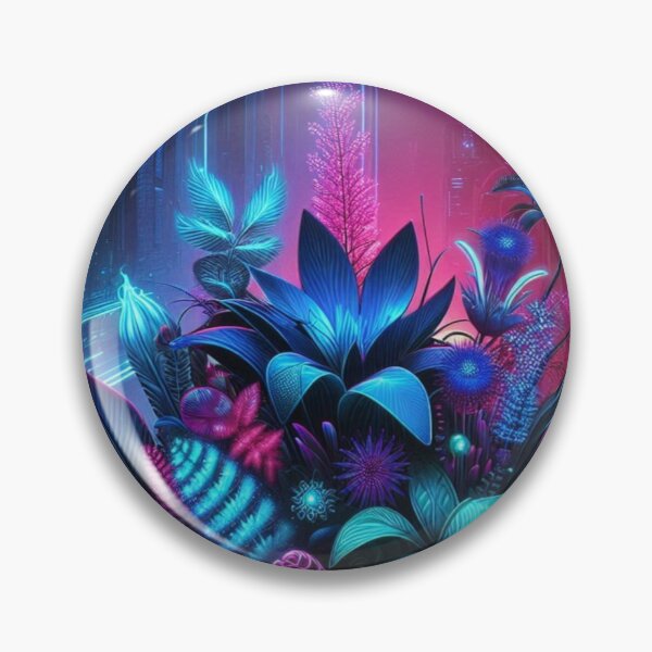 Item preview, Cyber Botanical – Neon Tech Nature Fusion designed and sold by Dogandesighn.