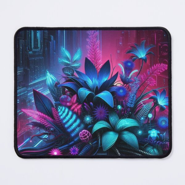 Item preview, Cyber Botanical – Neon Tech Nature Fusion designed and sold by Dogandesighn.