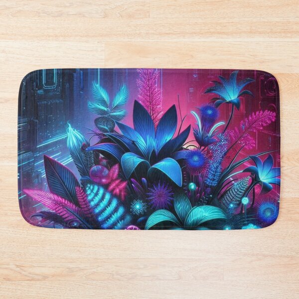 Item preview, Cyber Botanical – Neon Tech Nature Fusion designed and sold by Dogandesighn.