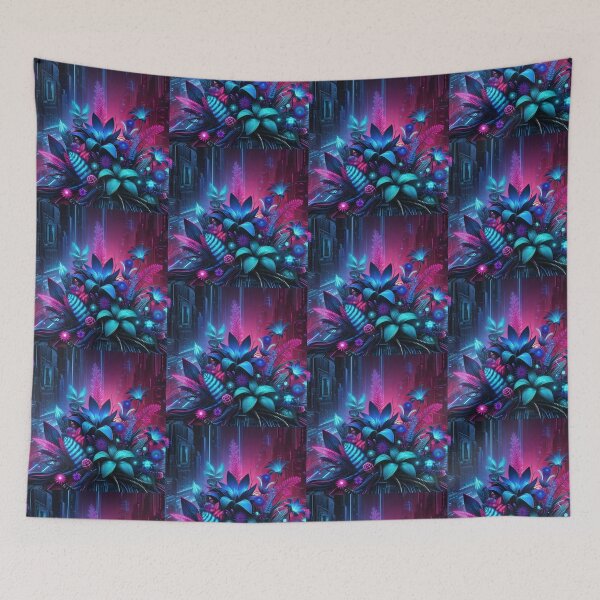 Item preview, Cyber Botanical – Neon Tech Nature Fusion designed and sold by Dogandesighn.