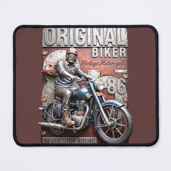 Item preview, Never Stop Riding. 3D Hammered Metal Moto Art designed and sold by 9xgraphics.