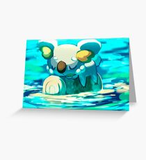 Komala in the River Greeting Card