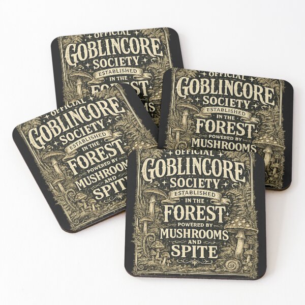 Item preview, Official Goblincore Society Established in the Forest – Vintage Typography Art | Goblincore Humor Gift designed and sold by irfanshikh.