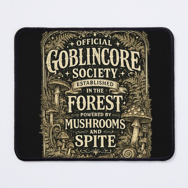 Item preview, Official Goblincore Society Established in the Forest – Vintage Typography Art | Goblincore Humor Gift designed and sold by irfanshikh.