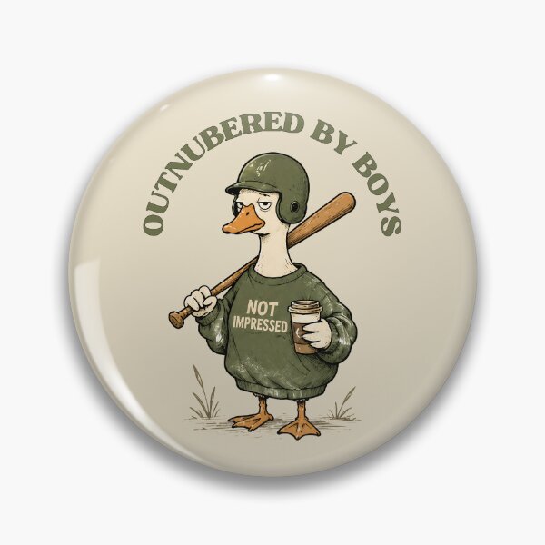 Item preview, Funny Outnumbered By Boys Duck Baseball Mom designed and sold by Majnon8bp.