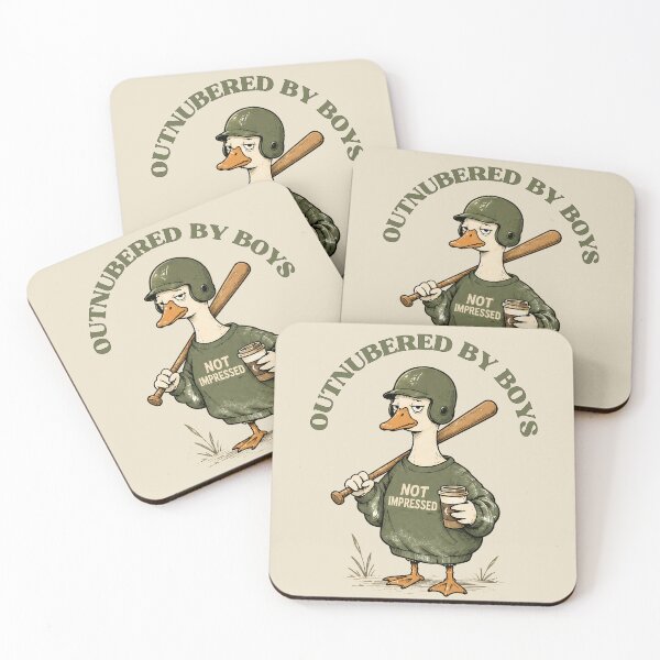 Item preview, Funny Outnumbered By Boys Duck Baseball Mom designed and sold by Majnon8bp.