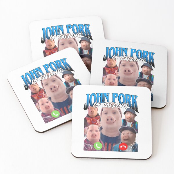 Item preview, John Pork Is Calling Funny Meme Joke designed and sold by retro-and-rust.