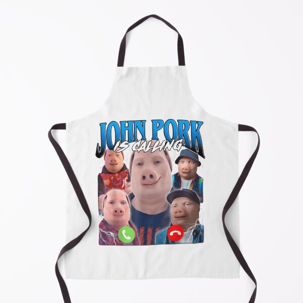 Item preview, John Pork Is Calling Funny Meme Joke designed and sold by retro-and-rust.