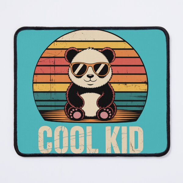 Item preview, Cool Kid Panda – Cute Retro Panda T-Shirt for Kids designed and sold by Biedroneczka.