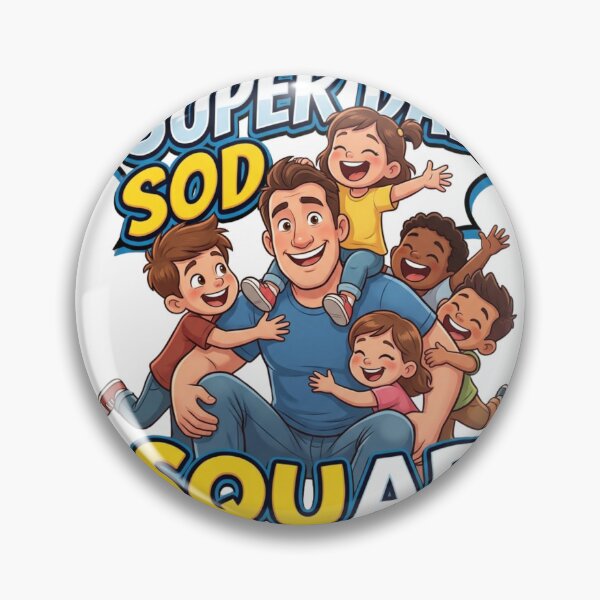 Item preview, Super Dad Squad | Cartoon Father and Kids Shirt designed and sold by smailait.