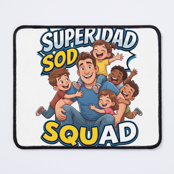 Item preview, Super Dad Squad | Cartoon Father and Kids Shirt designed and sold by smailait.