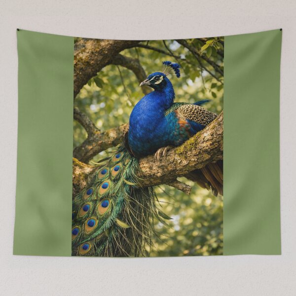 Item preview, Beautiful Male Peacock Sitting in a Tree designed and sold by CarolM.