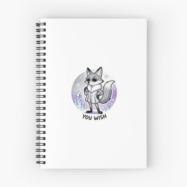 Item preview, Cold Silver Fox Sticker YOU WISH 6 designed and sold by HealthyEnvy.