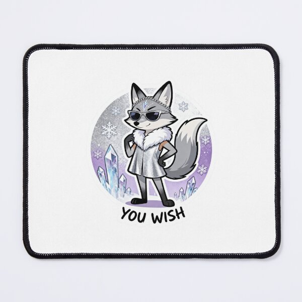 Item preview, Cold Silver Fox Sticker YOU WISH 6 designed and sold by HealthyEnvy.