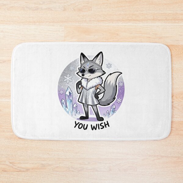 Item preview, Cold Silver Fox Sticker YOU WISH 6 designed and sold by HealthyEnvy.