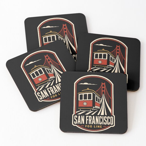 Item preview, San Francisco Vintage Travel Badge - Golden Gate Bridge Cable Car designed and sold by Lyfeinsights.