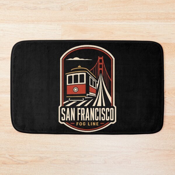 Item preview, San Francisco Vintage Travel Badge - Golden Gate Bridge Cable Car designed and sold by Lyfeinsights.