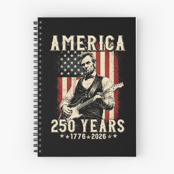 Item preview, Vintage Abraham Lincoln Abe Lincoln Playing Guitar 250 Years, Retro Music designed and sold by NicowrmSArt.