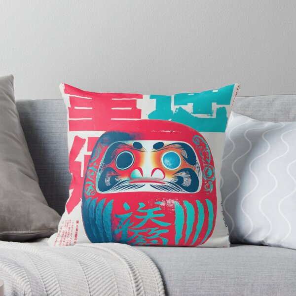 Item preview, Japandi Pop Art Daruma - Minimalist Japanese Zen Wall Art  designed and sold by KJNihonDesigner.