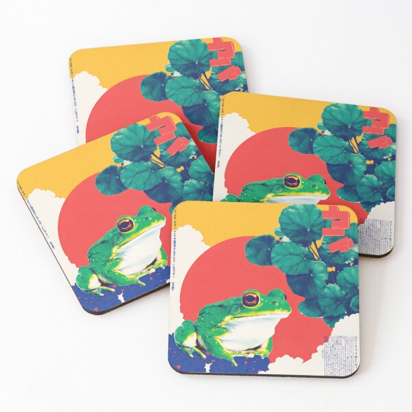 Item preview, Japandi Pop Art Frog - Minimalist Japanese Zen Wall Art  designed and sold by KJNihonDesigner.