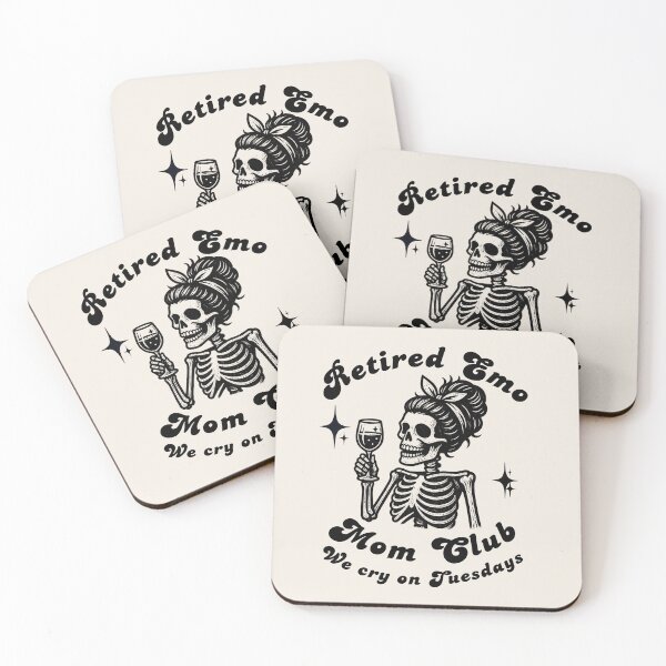 Item preview, Retired Emo Mom Club | Former Scene Kid Mom Design | Elder Emo Pop Punk Humor designed and sold by azLittleLuxur.