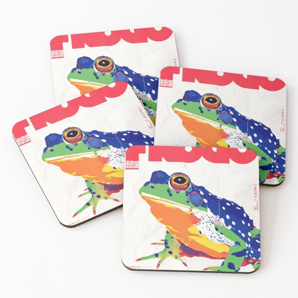 Item preview, Japandi Pop Art Frog - Minimalist Japanese Zen Wall Art  designed and sold by KJNihonDesigner.