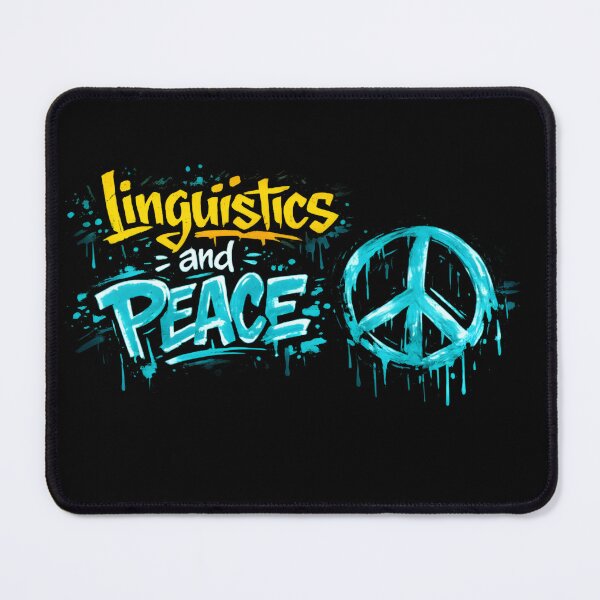 Item preview, Linguistics and Peace Graffiti designed and sold by Nerd Romance Café.